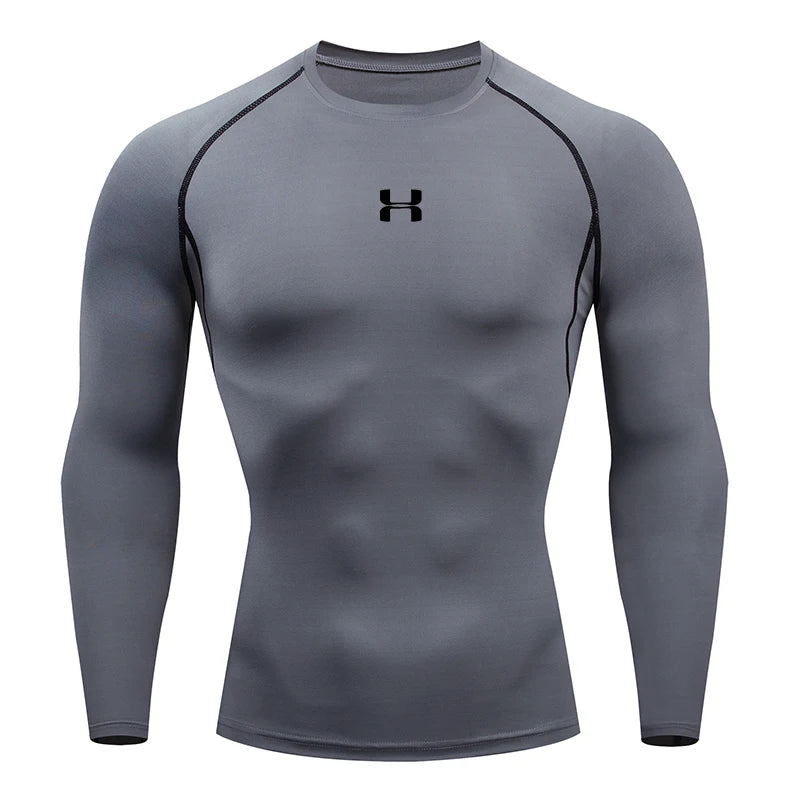 Men's Running Compression T-shirt - Enhance Performance - Sport Tees - Gym Fitness