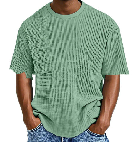 Comfort Waffle Short Sleeve Tee - Pure Color Collection