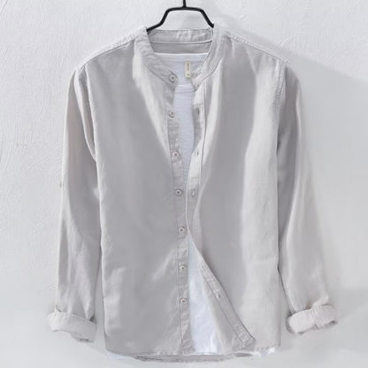 Breathable Casual Long Sleeve Cotton Linen Shirt - Summer Collection