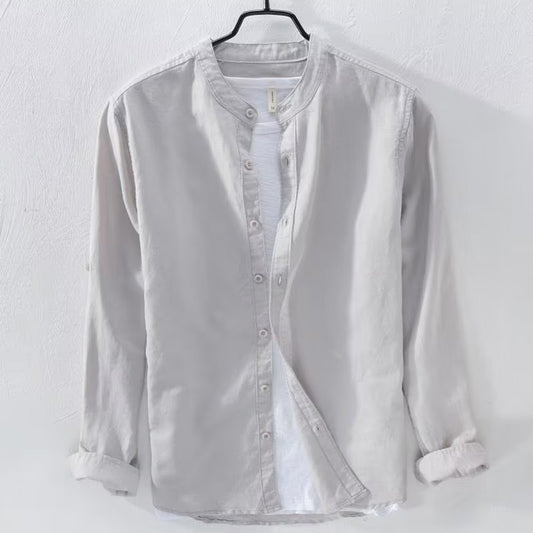 Breathable Casual Long Sleeve Cotton Linen Shirt - Summer Collection