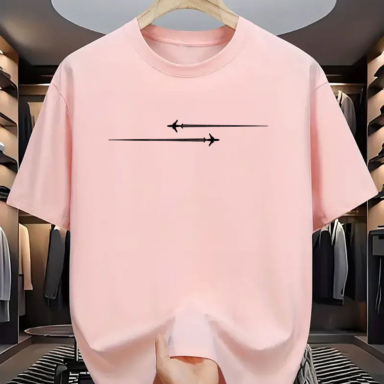 Pattern Printed Sports T-shirt - Comfortable & Stylish - Round Neck Design