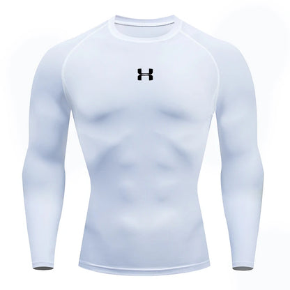 Men's Running Compression T-shirt - Enhance Performance - Sport Tees - Gym Fitness