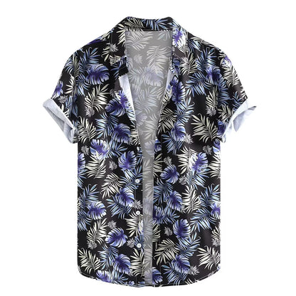 Hawaiian Men's Summer 3D Printed Short-sleeved Shirt - Chic and Current
