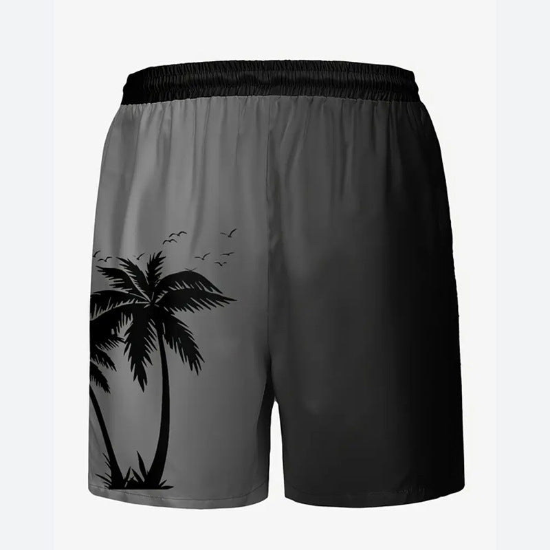 Men's Summer Beach Pants Shorts Plus Size Loose