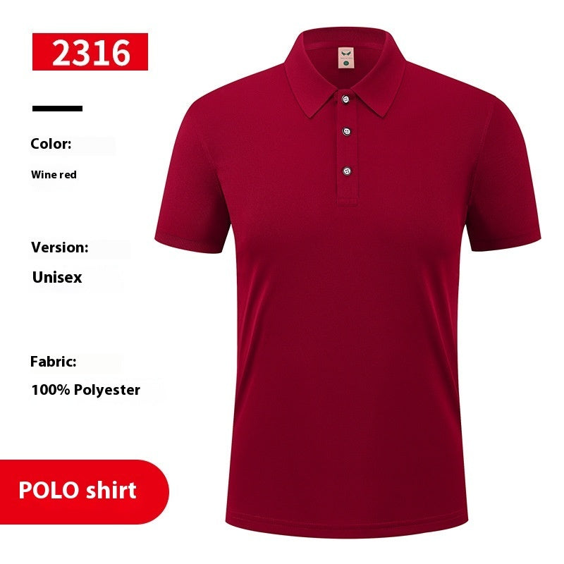 Cooling Ice Silk Overalls T-shirt Polo Shirt Short Sleeve
