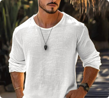 Men's Casual Solid Color Breathable T-shirt