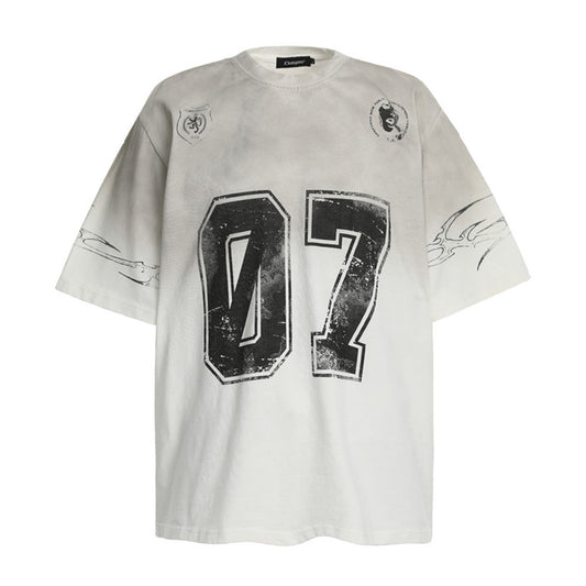 Printed Short-sleeved T-shirt Men's Upperwear