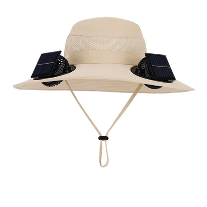 Solar Twin Fan Hat | Summer Outdoor Mountaineering | Breathable & Stylish - TrendSetter