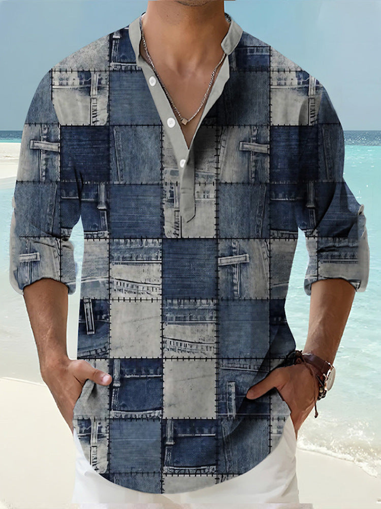 Bamboo Linen Hawaiian Shirt - Long Sleeve