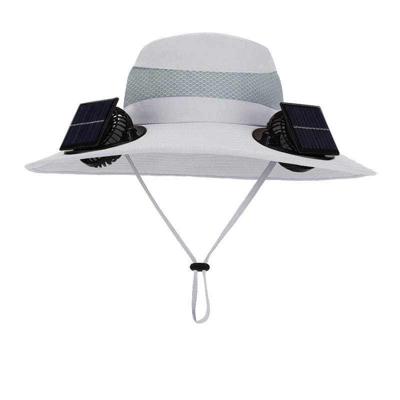 Solar Twin Fan Hat | Summer Outdoor Mountaineering | Breathable & Stylish - TrendSetter