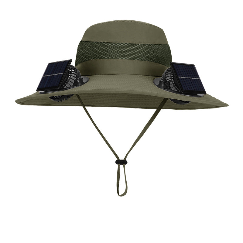 Solar Twin Fan Hat | Summer Outdoor Mountaineering | Breathable & Stylish - TrendSetter