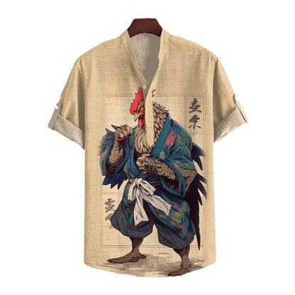 3D Digital Animal Style Short Sleeve Shirt - Stylish & Comfortable