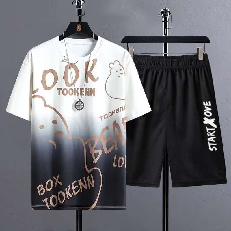 Summer Menswear Fashion Ice Silk Suit - Stay Cool in Style