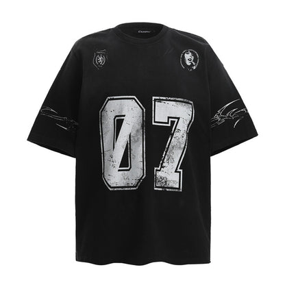 Printed Short-sleeved T-shirt Men's Upperwear