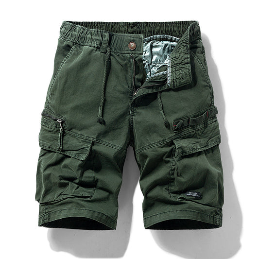 Men's Summer New Zipper Multi-pocket Shorts