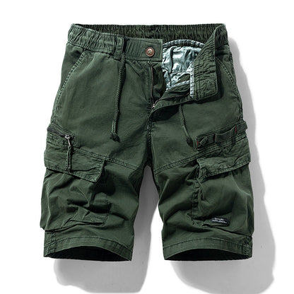 Men's Summer New Zipper Multi-pocket Shorts
