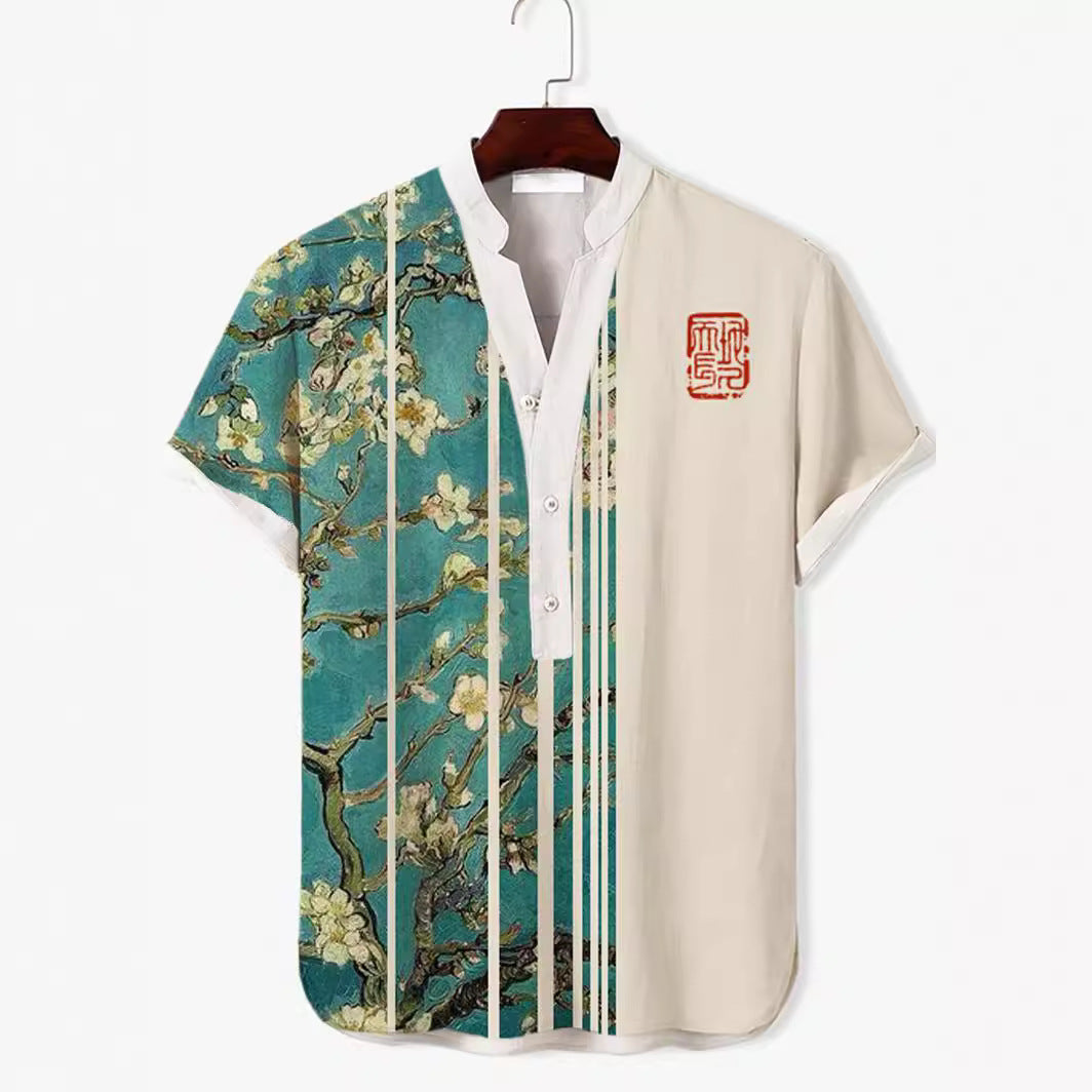 3D Digital Animal Style Short Sleeve Shirt - Stylish & Comfortable
