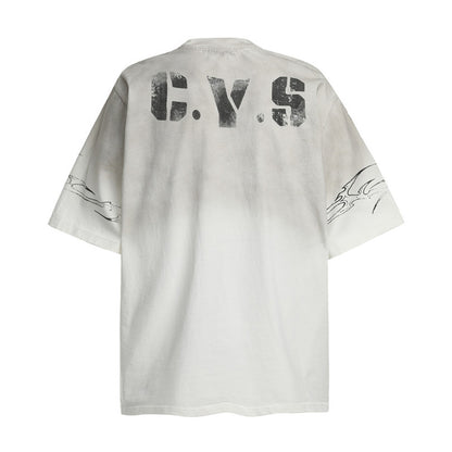 Printed Short-sleeved T-shirt Men's Upperwear