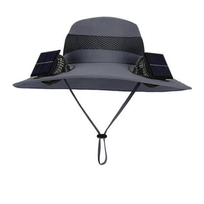 Solar Twin Fan Hat | Summer Outdoor Mountaineering | Breathable & Stylish - TrendSetter