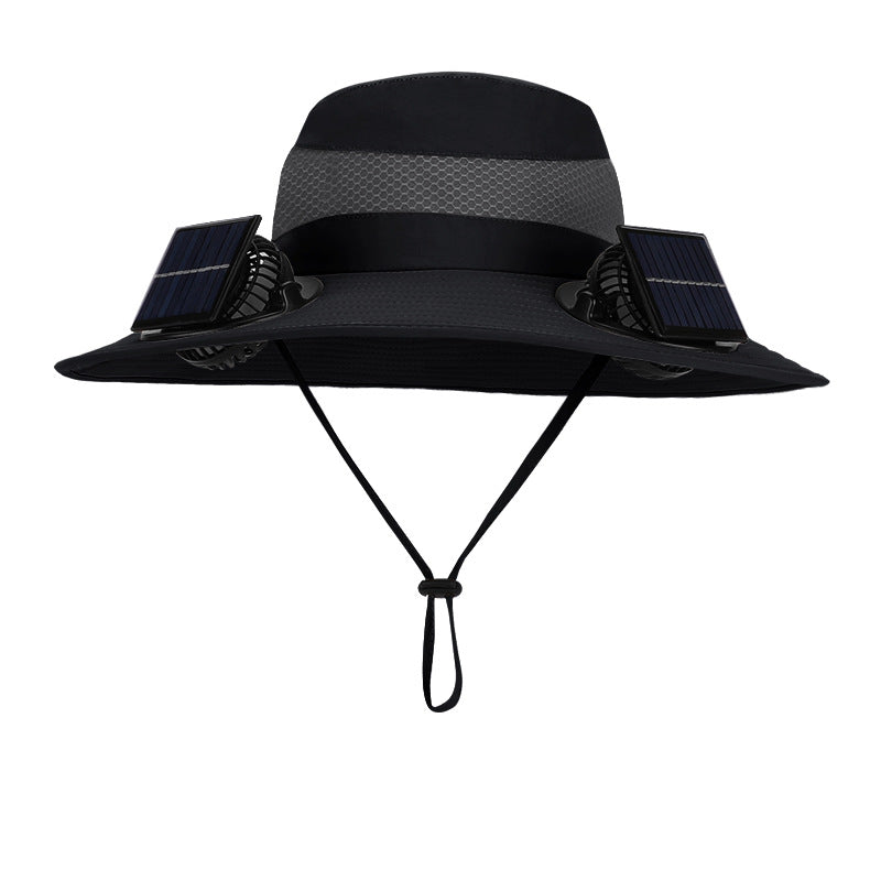 Solar Twin Fan Hat | Summer Outdoor Mountaineering | Breathable & Stylish - TrendSetter