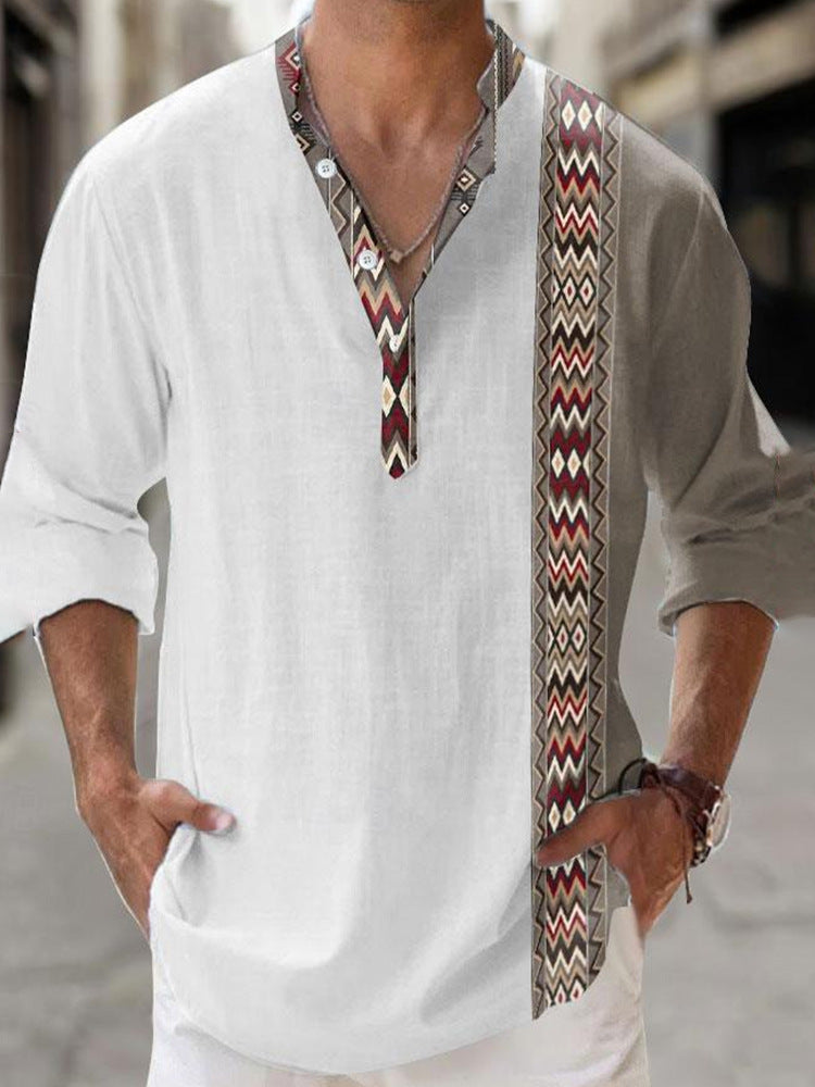 Bamboo Linen Hawaiian Shirt - Long Sleeve