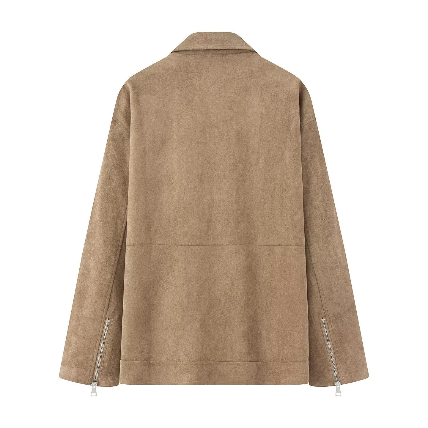 Women's Fashion Elegant Suede Lapel Jacket