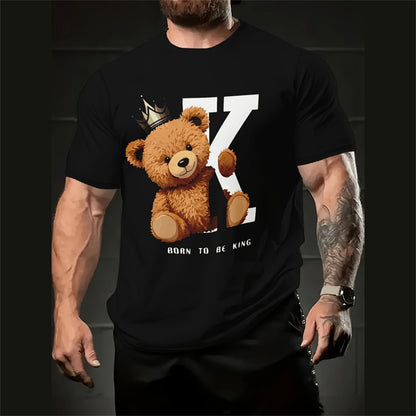 Men's Casual Loose Cartoon 3d Printed Short Sleeve T-Shirt