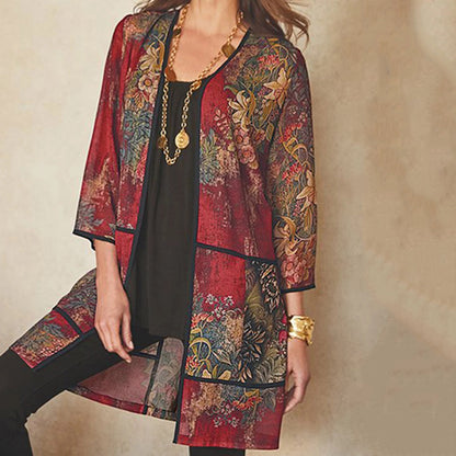 Women's UV-proof Sunscreen 34 Sleeve Printed Coat