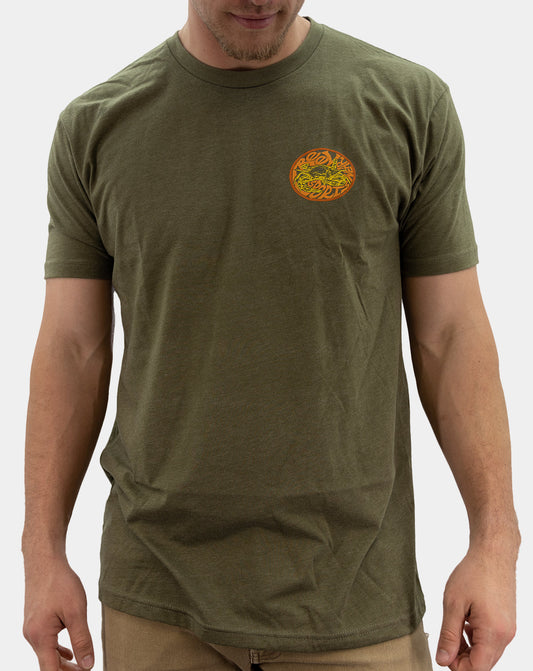 Bad Crab Military Green T-Shirt