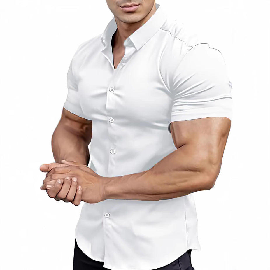 Men's Casual Short Sleeve Shirt - Lightweight & Breathable