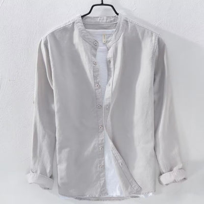 Breathable Casual Long Sleeve Cotton Linen Shirt - Summer Collection