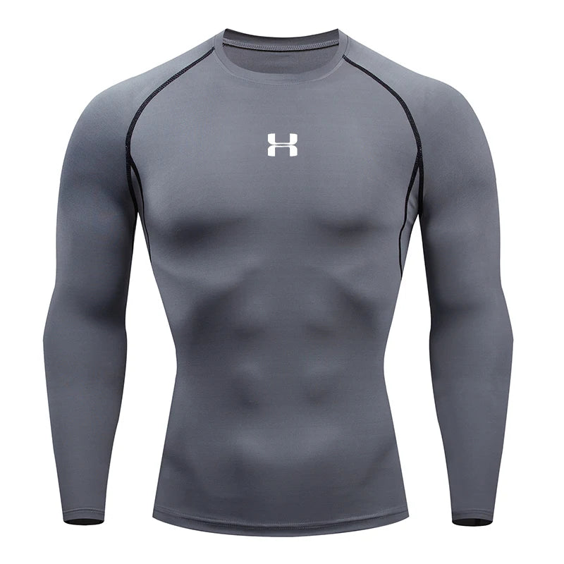 Men's Running Compression T-shirt - Enhance Performance - Sport Tees - Gym Fitness