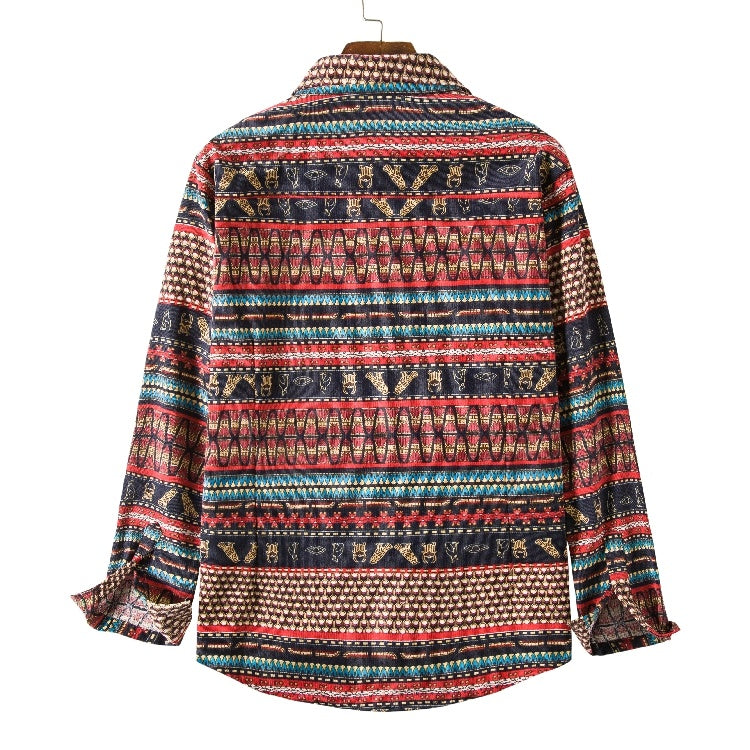 Ethnic Style Loose Casual Shirt