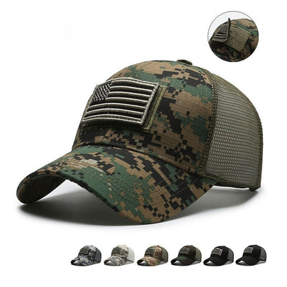 Outdoor Sun Protection Baseball Hat - Tactical Camouflage Design