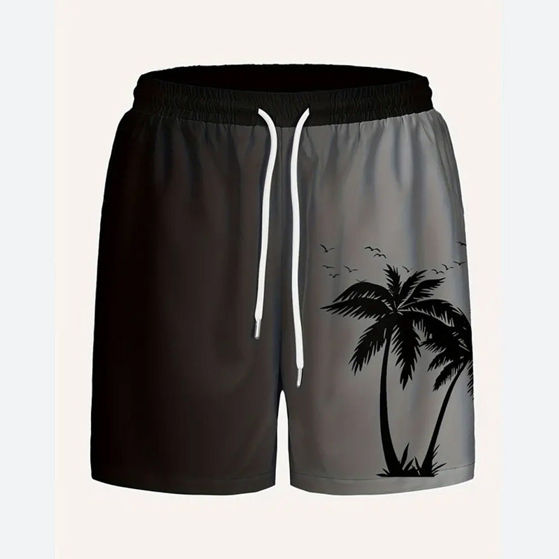 Men's Summer Beach Pants Shorts Plus Size Loose