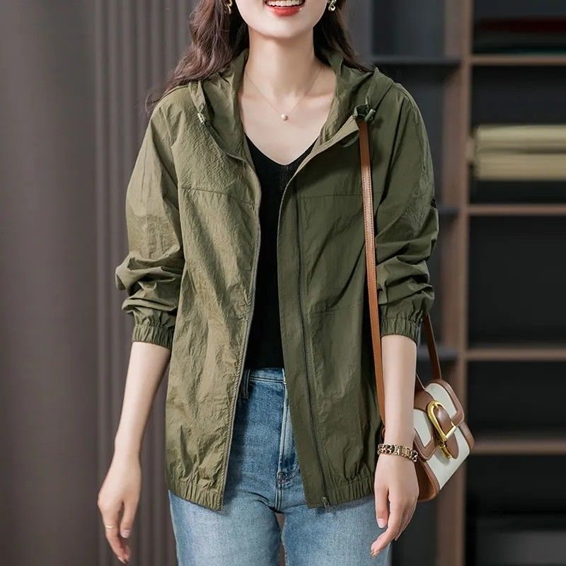 New Hooded Lightweight Short Coat For Women