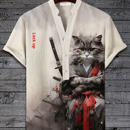 3D Digital Animal Style Short Sleeve Shirt - Stylish & Comfortable