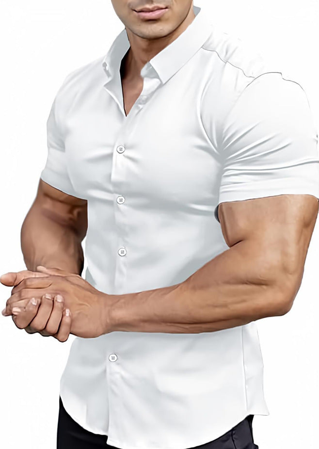 Men's Casual Short Sleeve Shirt - Lightweight & Breathable
