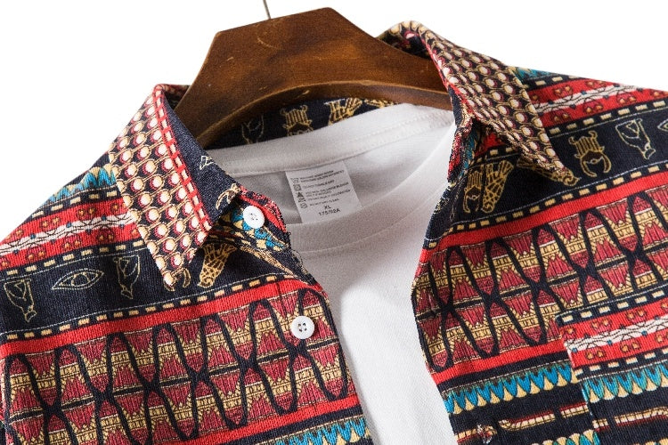 Ethnic Style Loose Casual Shirt