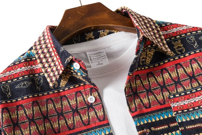 Ethnic Style Loose Casual Shirt