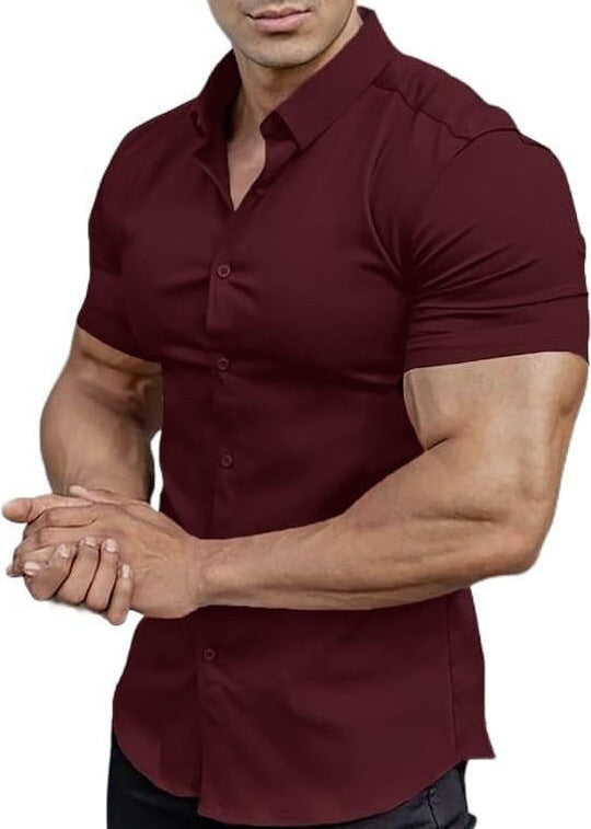 Men's Casual Short Sleeve Shirt - Lightweight & Breathable