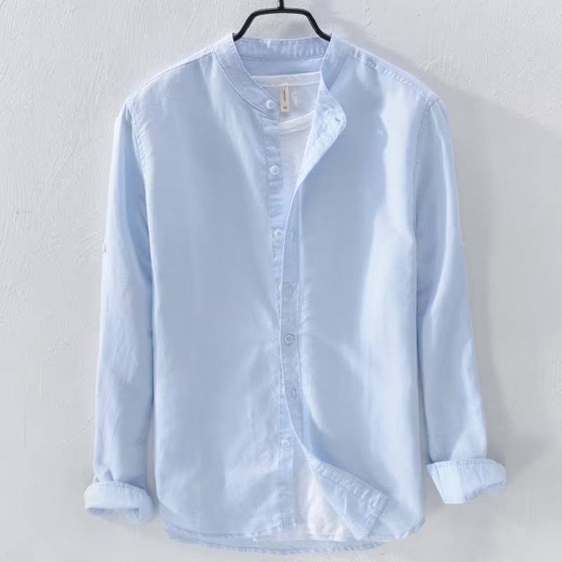 Breathable Casual Long Sleeve Cotton Linen Shirt - Summer Collection
