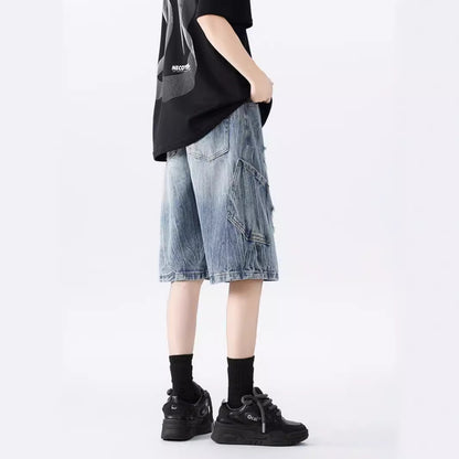 Vintage Ripped Denim Shorts - Stylish & Comfortable