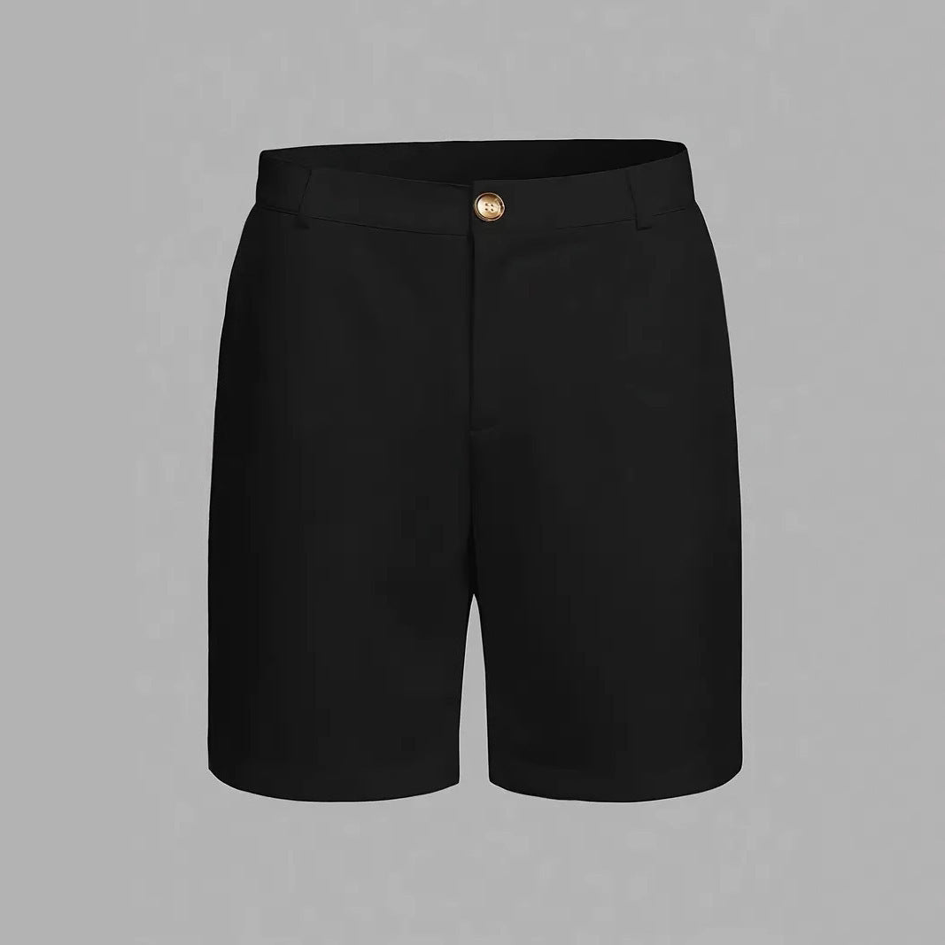 Casual Sports Solid Color American Retro Shorts - Chic and Current