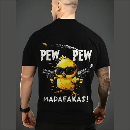 Men's Casual Loose Cartoon 3d Printed Short Sleeve T-Shirt