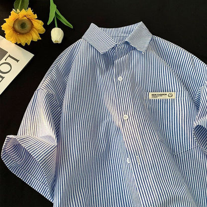 Loose Plus Size Casual Half Sleeve Shirt - Comfortable & Stylish