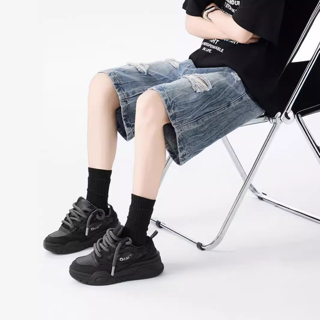 Vintage Ripped Denim Shorts - Stylish & Comfortable