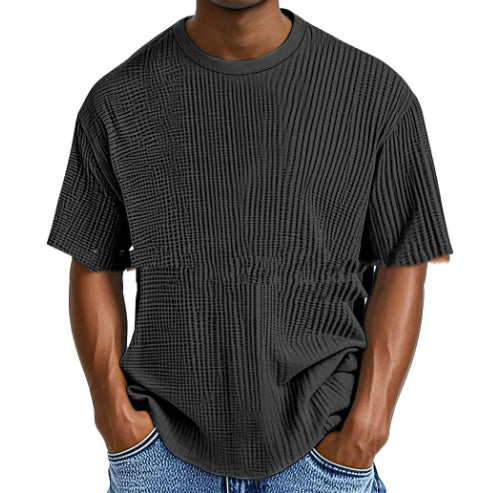 Comfort Waffle Short Sleeve Tee - Pure Color Collection